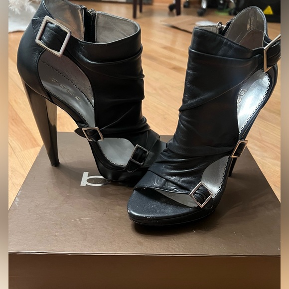 Bebe Retro Leather Ankle Boots - Picture 7 of 7